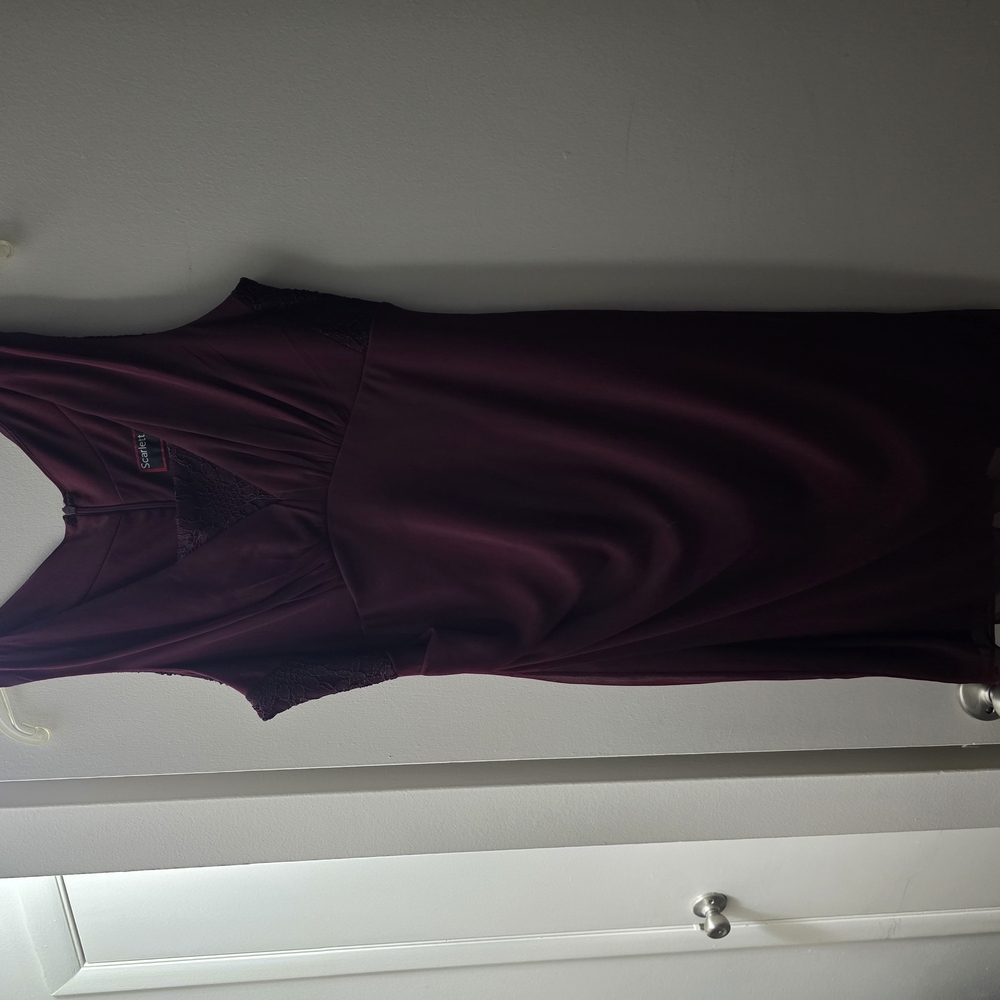Elegant Purple Sleeveless Dress
